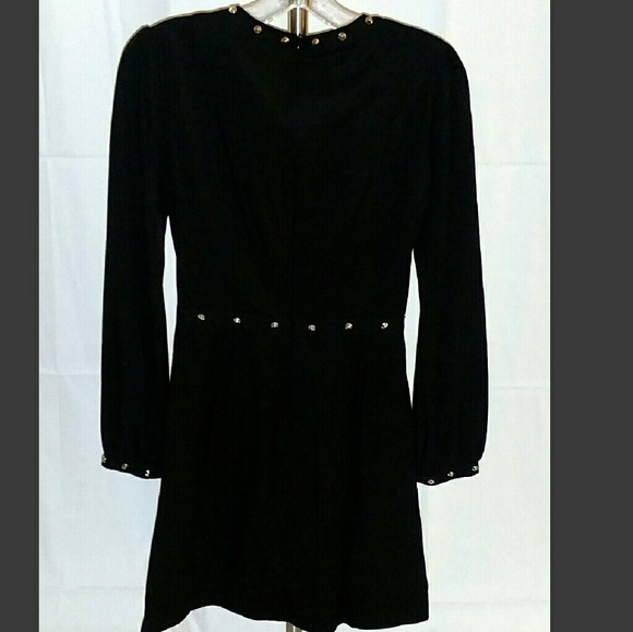 Black Studded Mini Dress - Picture 3 of 3